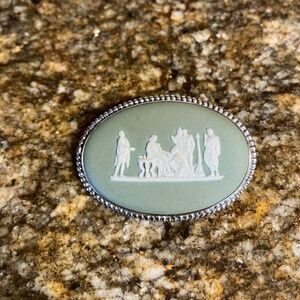 Vintage Wedgewood Jasperware Brooch
